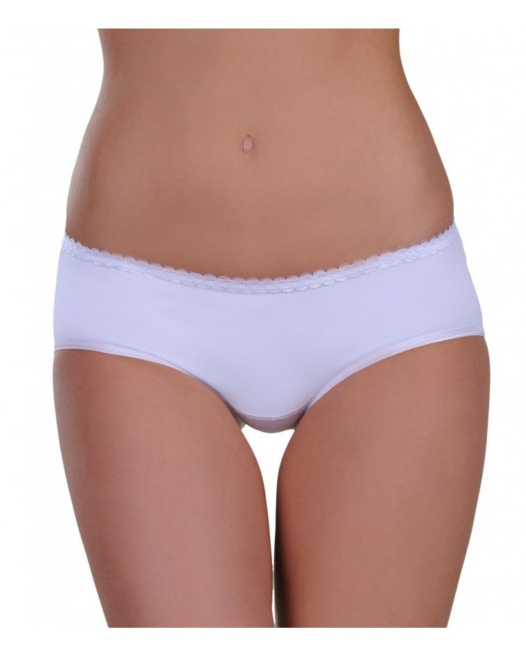 women underwear, panty maxi, lace, cotton Color White Size Small