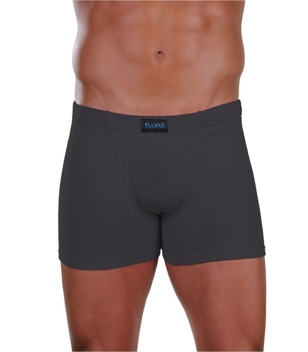 Men underwear boxer, cotton-elastan Size Small Color Charcoal