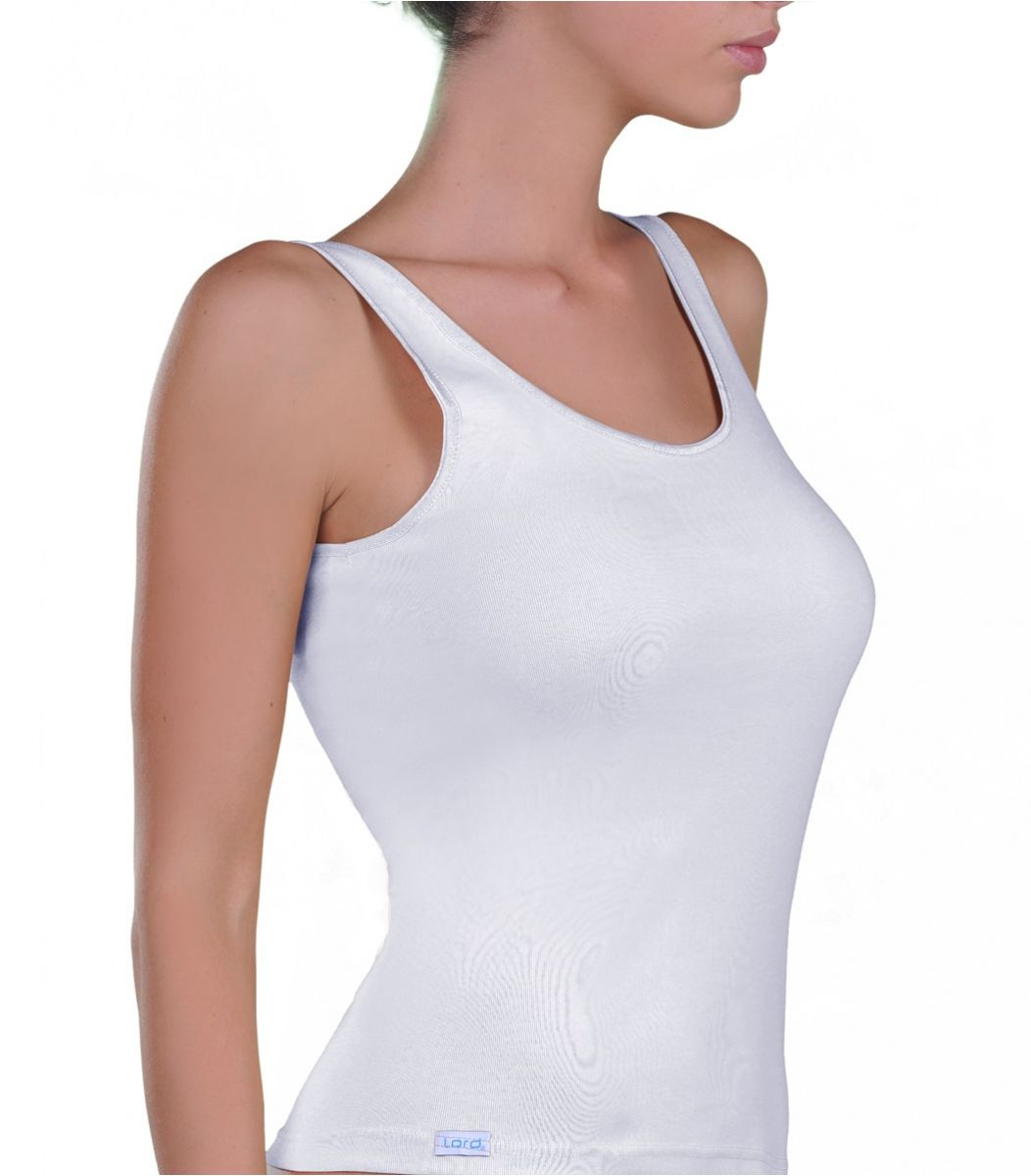 women underwear camisole, shoulder strap, satin, cotton Color White Size XS