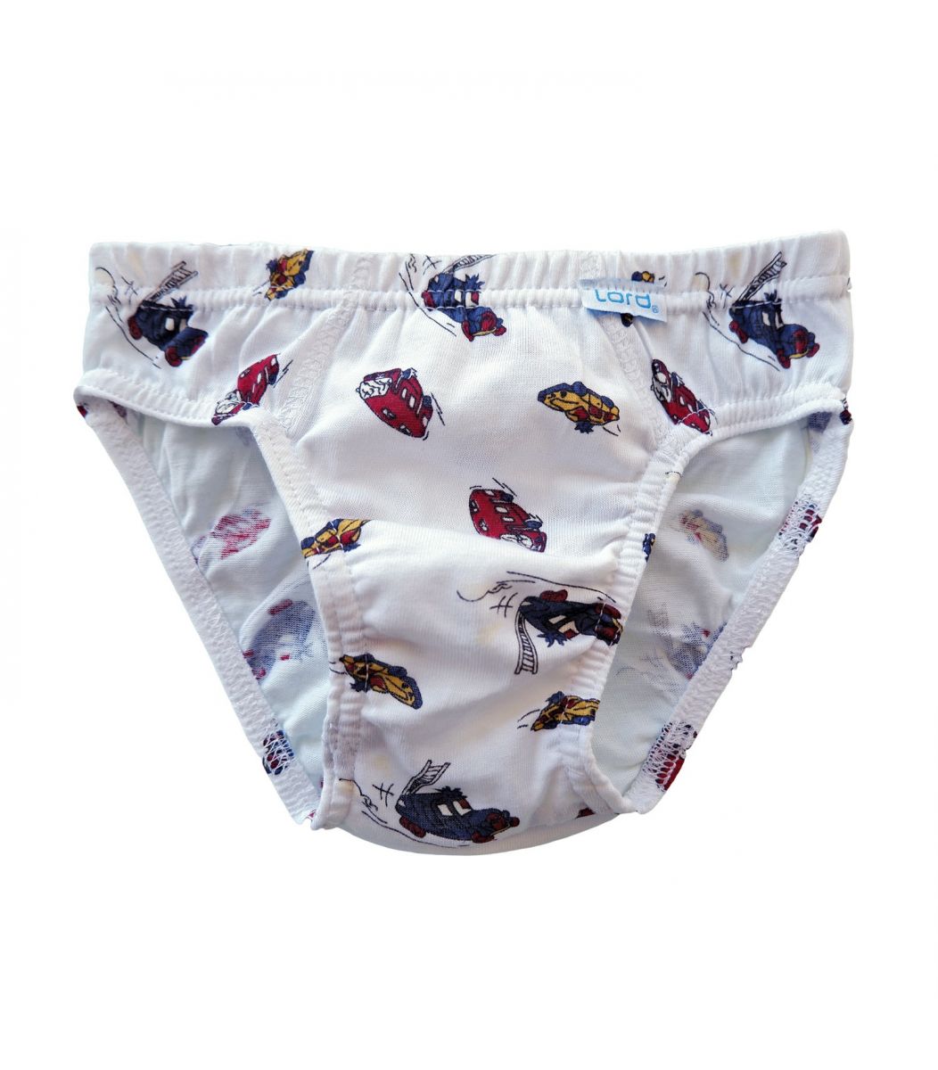 Boys Brief Printed, white Color White Size 2yrs old