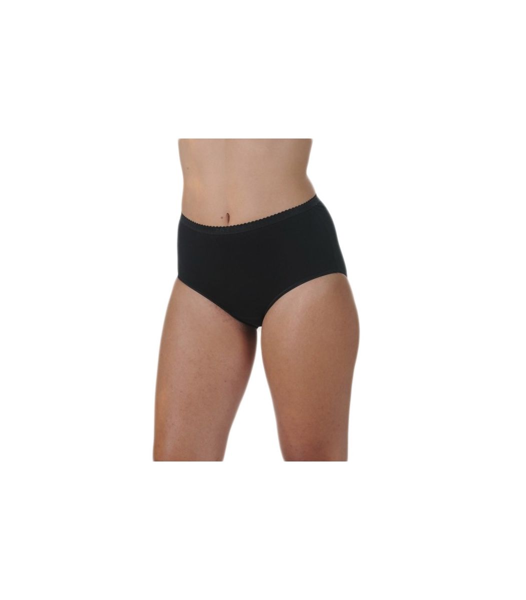 womens underwear, panty, external rubber, white Color Black Size 8/4XL