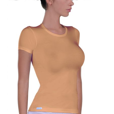 Women elastic T-Shirt, beige